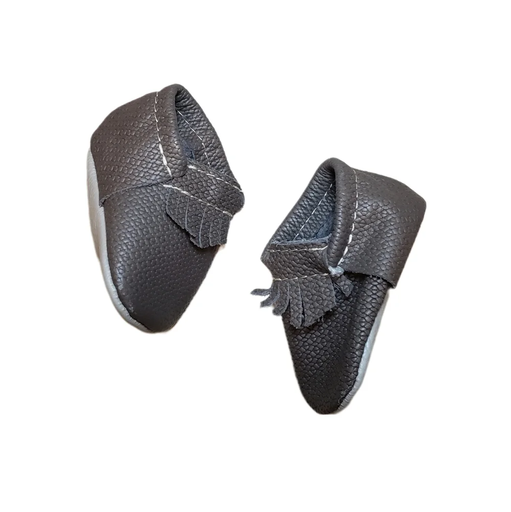 Freshly Picked Size 1 Baby 0-3m Textured Leather Moccasins Shoes
